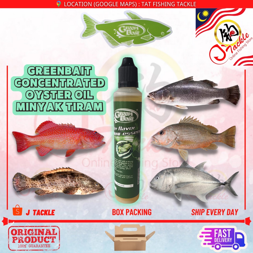 GREENBAIT OYSTER OIL TIRAM GREEN BAIT MINYAK TIRAM MANCING KERAPU