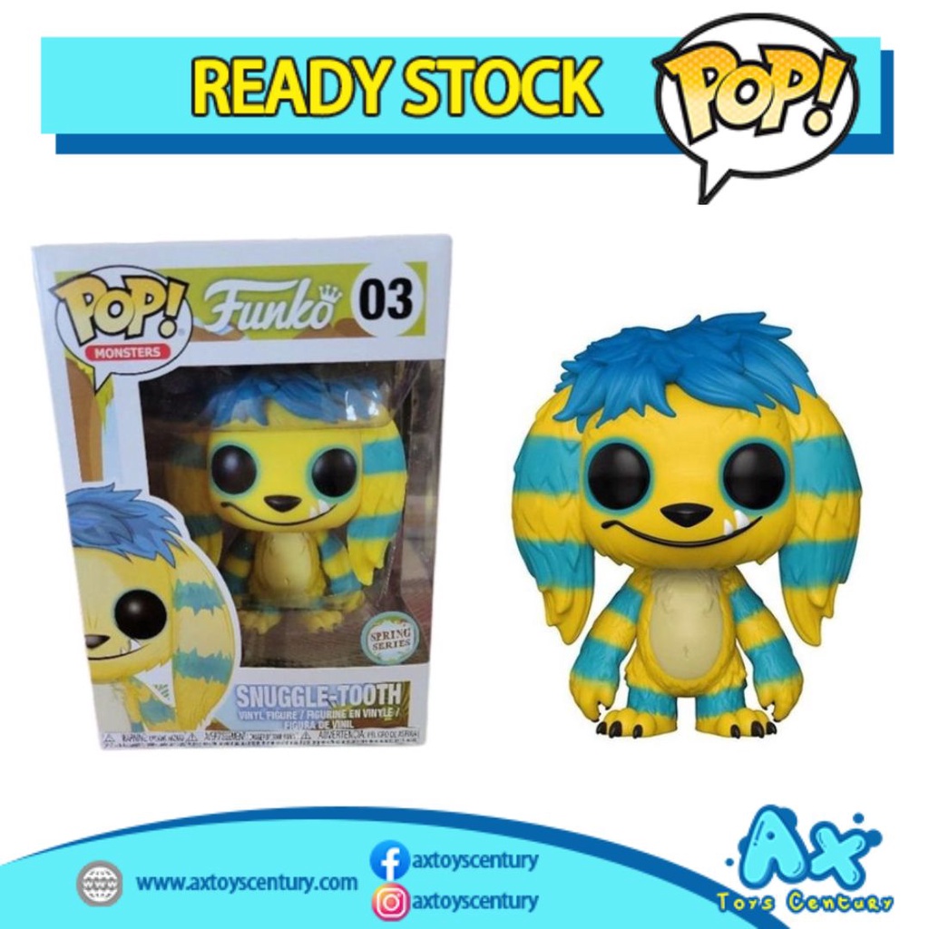 Funko Pop! Monster: Funko - Snuggle-Tooth #03 Spring Series  100% Genuine