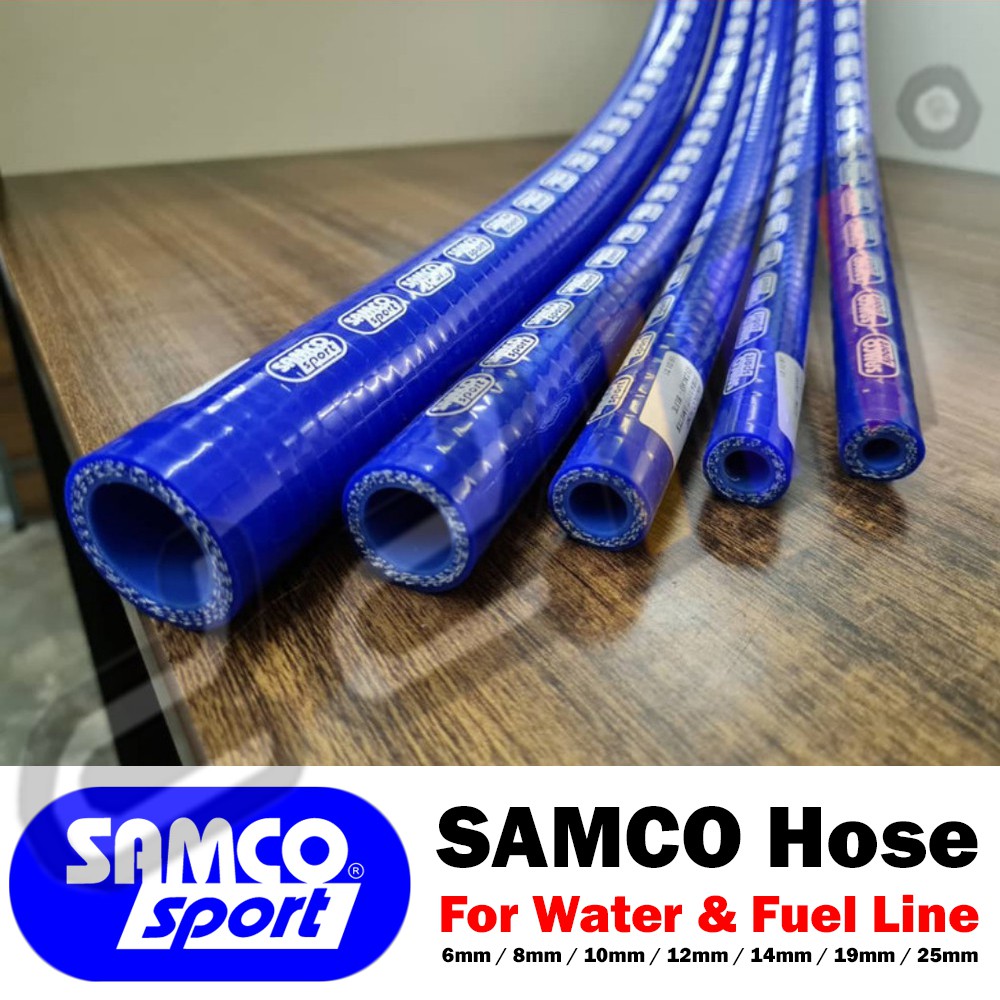 [Local Ready Stock] Samco Silicone Water Fuel Hose 1 Meter (Fuel Oil & Water) 6/8/10/12/14/19/25mm