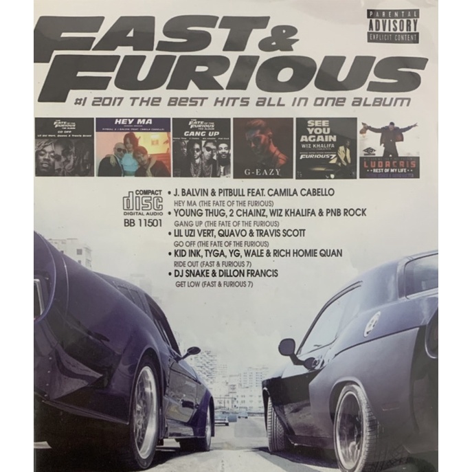 CD Fast & Furious Soundtrack | Shopee Malaysia