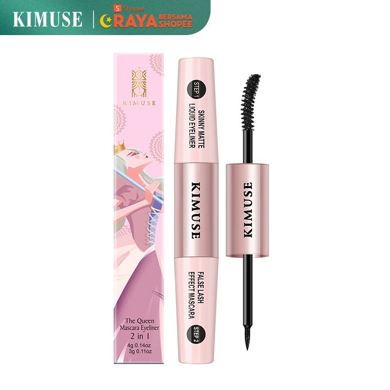 Kimuse The Queen Mascara Eyeliner 2 In 1 Waterproof And Longlasting Ready Stock Shopee Malaysia 