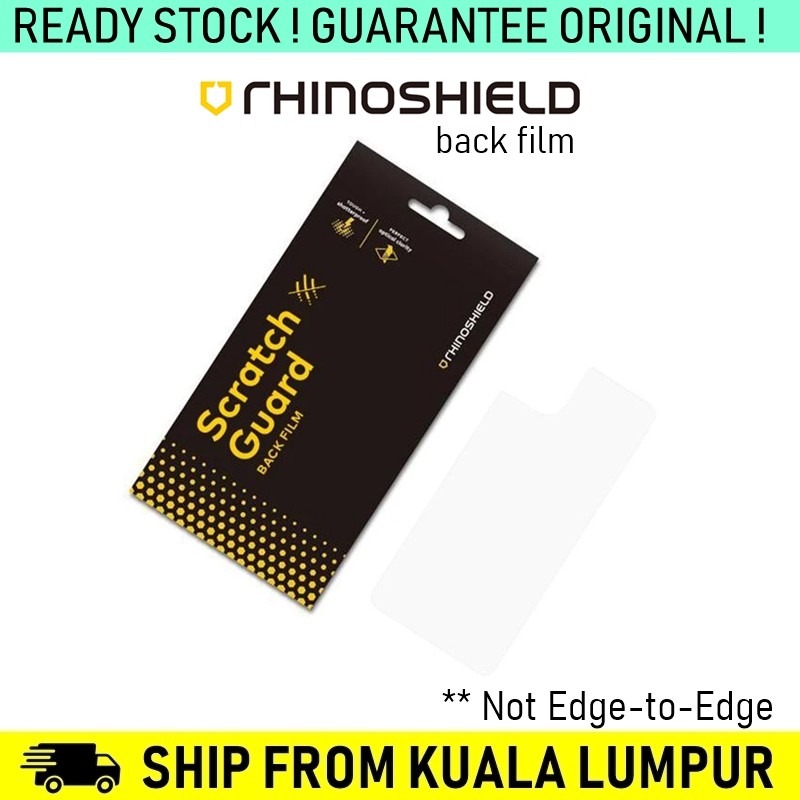 RhinoShield Scratch Guard Back Film for iPhone 13 14 Pro Max 12 / 12