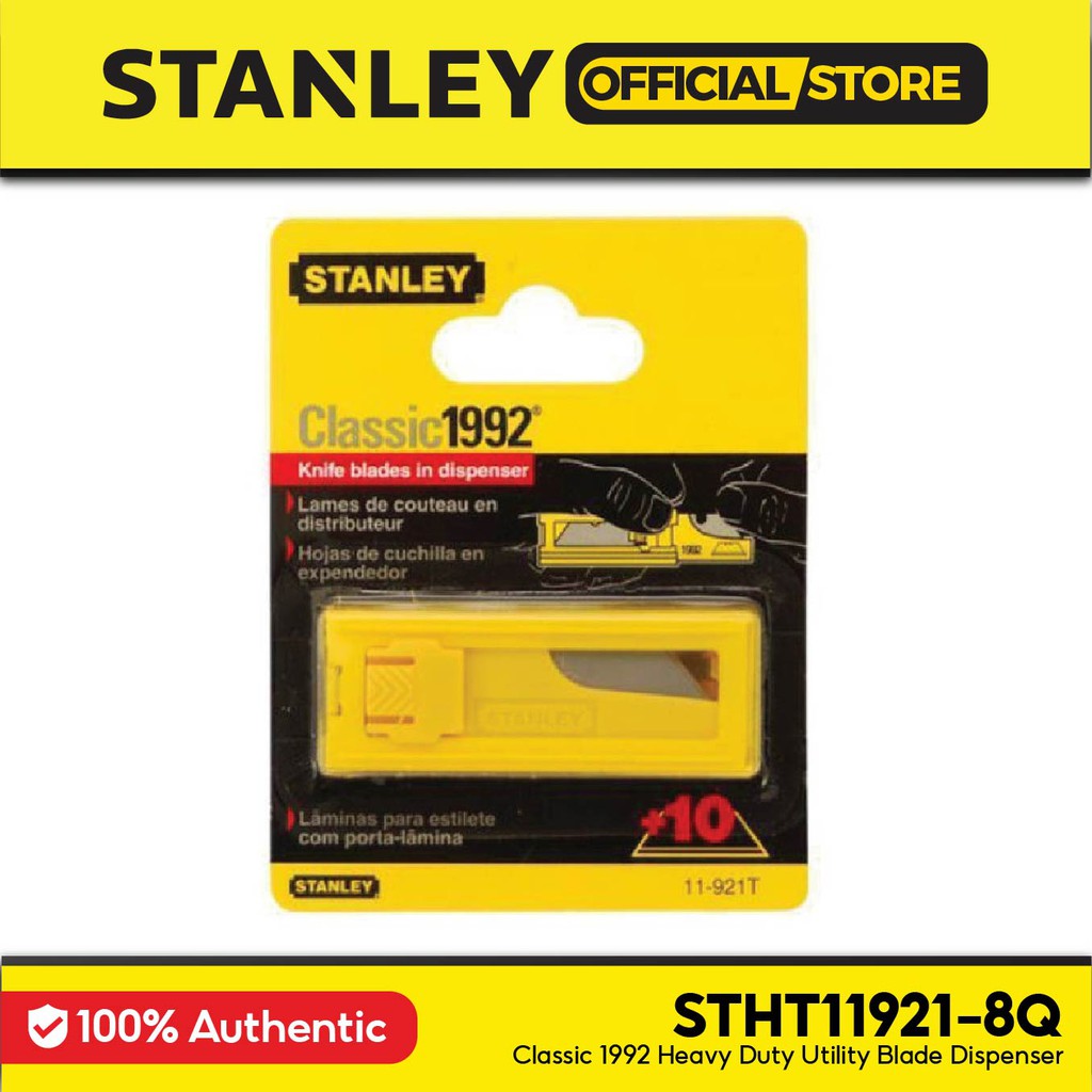 Stanley Classic 1992 Heavy Duty Utility Knife/Cutter Blade/Dispenser