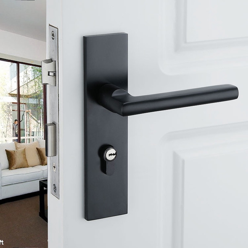 interior door handle with lock