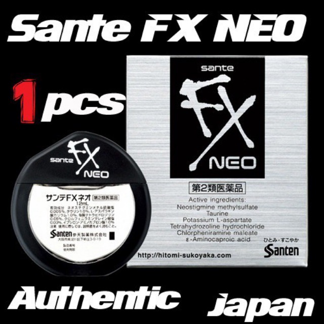 For Tired Eyes Red Eyes Santen Fx Neo Eye Drop 12ml Made In Japan 参天fx眼药水缓解疲劳银色 缓解疲劳 Shopee Malaysia