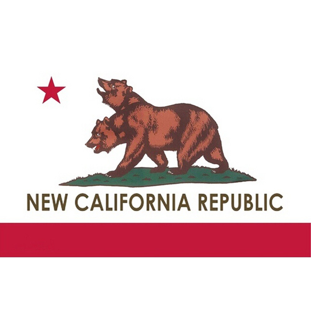 California Fallout Republic Flag Banner 2 Headed Bear Flag 90x150cm Shopee Malaysia