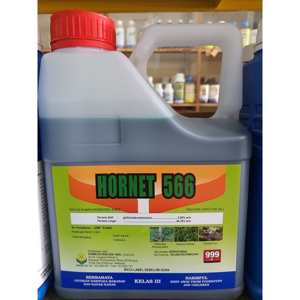 Hornet 566 Glufosinate Ammonium 5 66 Racun Rumpai Herbicide 4 Liter