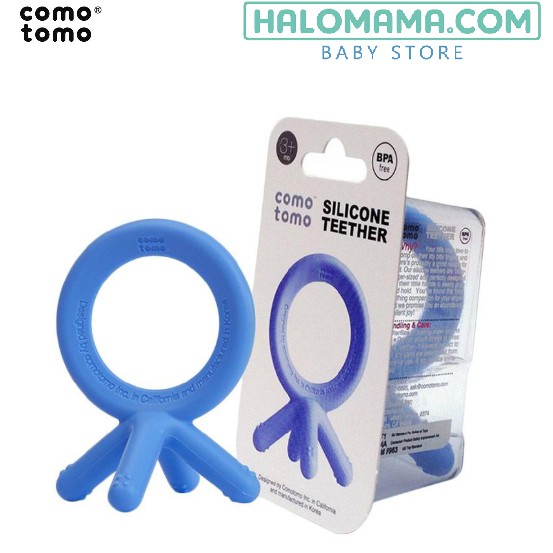 Comotomo -Silicone Baby Teethers (Blue 