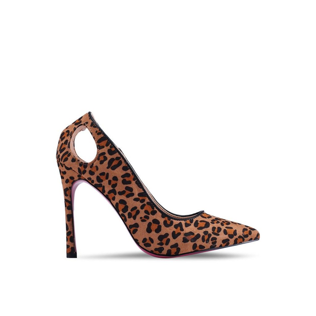 animal print heels pumps