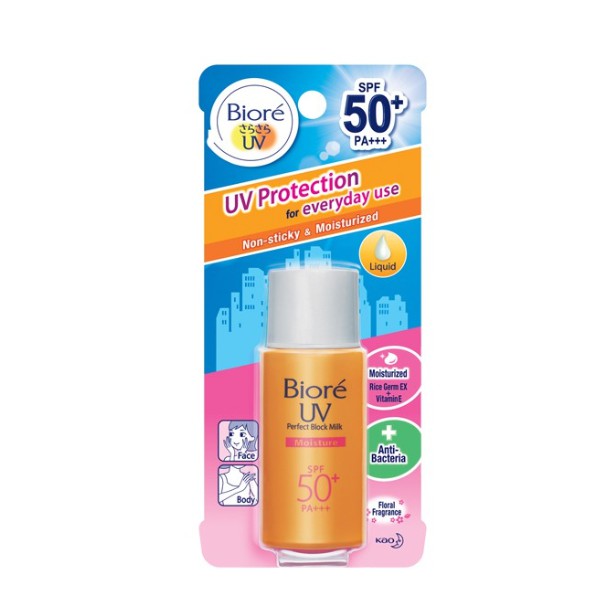 BIORE UV Perfect Block Milk Moisture 25ml | Shopee Malaysia