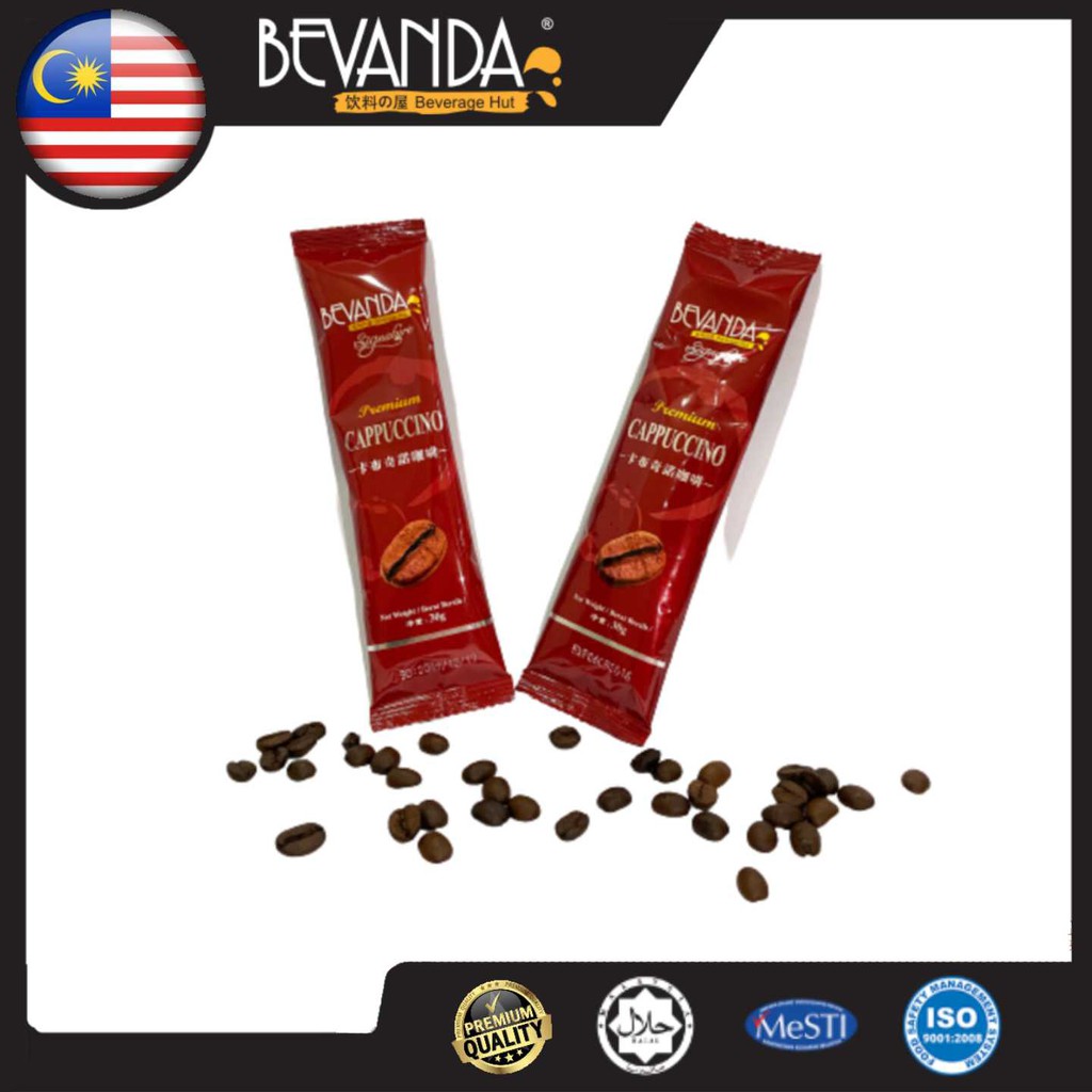BEVANDA Premium Cappuccino Ready Stock Halal 3in1 Penang Coffee