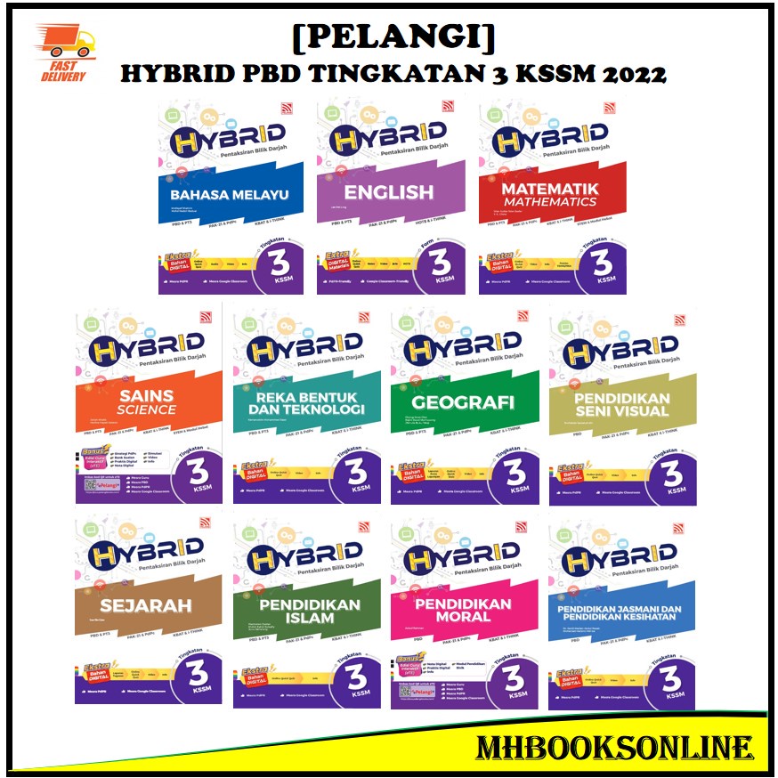 Buy [MH] PELANGI BUKU LATIHAN HYBRID PBD TINGKATAN 3 KSSM 2022