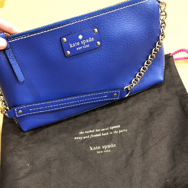 royal blue kate spade purse