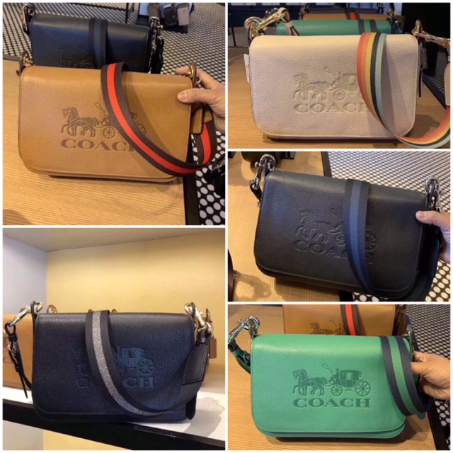 Coach F72703 lady cowhide overturned wide shoulder strap single shoulder |  Shopee Malaysia