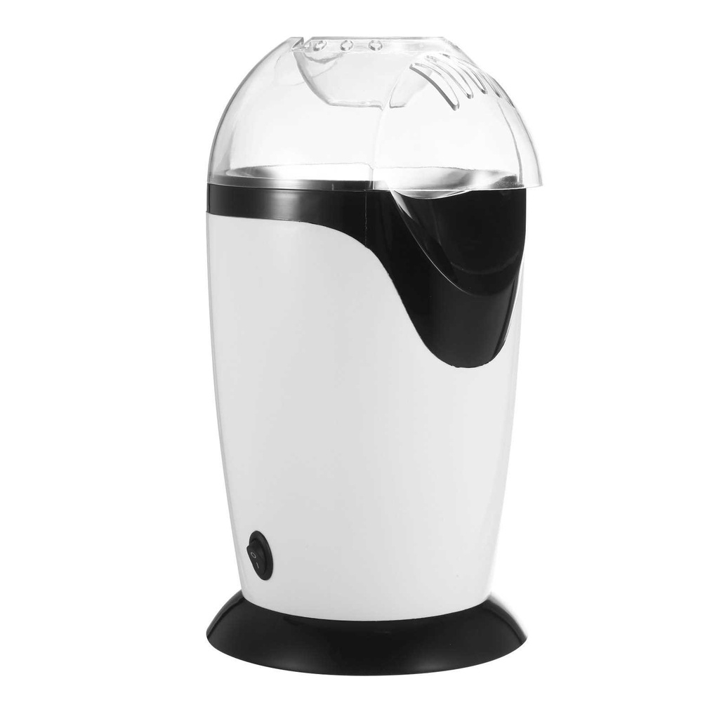 300ML Mini Electric Hot Air Popcorn Maker Popcorn Popper Machine with Measuring Cup Top Cover Low Fat No Oil Needed for