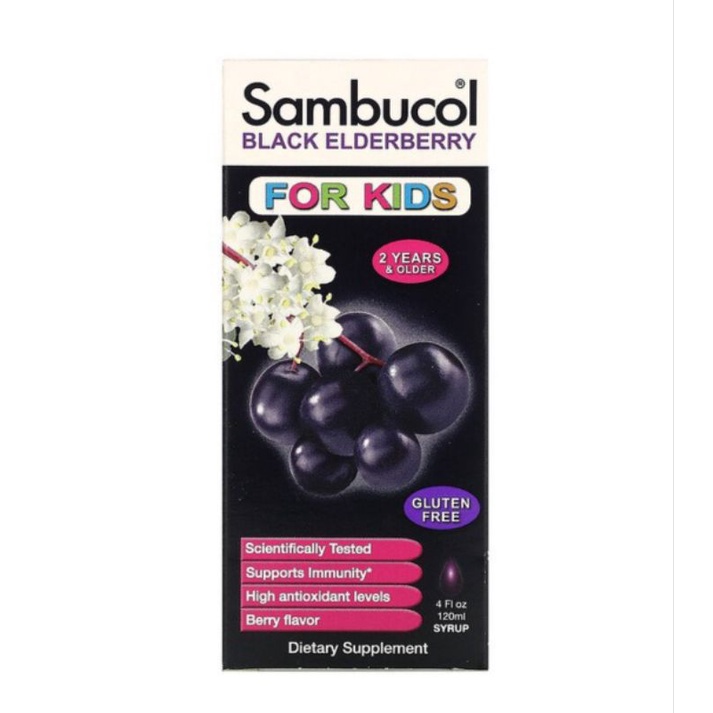 SAMBUCOL/SAMBUCUS Kids/Infant Black Elderberry 120ml | Shopee Malaysia