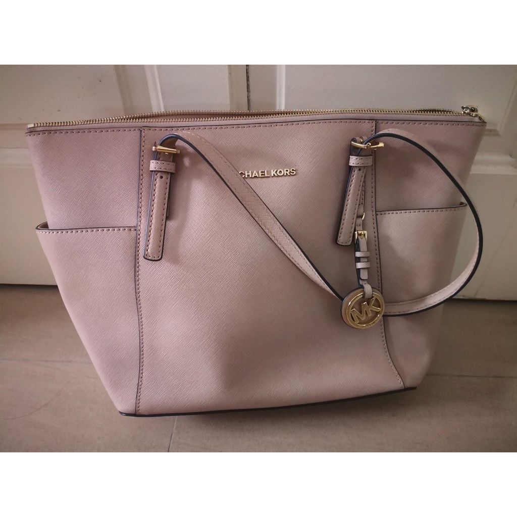 mk tote bag pink