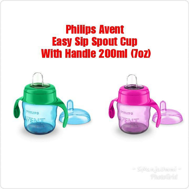 Philips Avent Easy Sip Spout Cup with Handle 200ml (7oz) | Shopee Malaysia