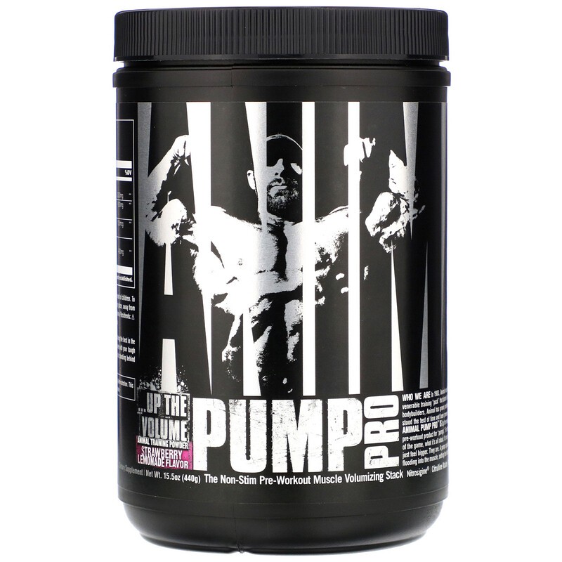 Universal Nutrition Animal Pump Pro Non-Stim Pre-Workout 440g Strawberry  Lemonade / Green Apple - Muscle Volume & Pumps | Shopee Malaysia