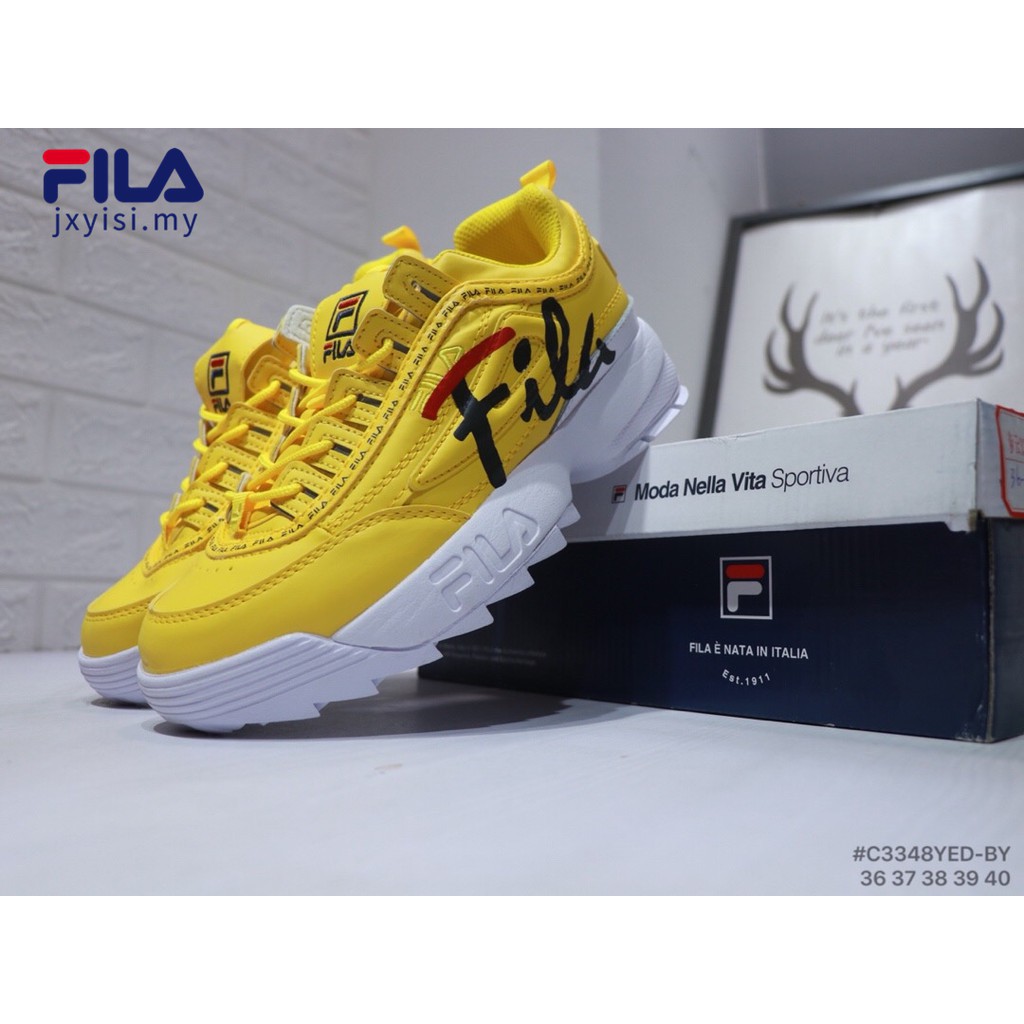 fila sneakers women yellow