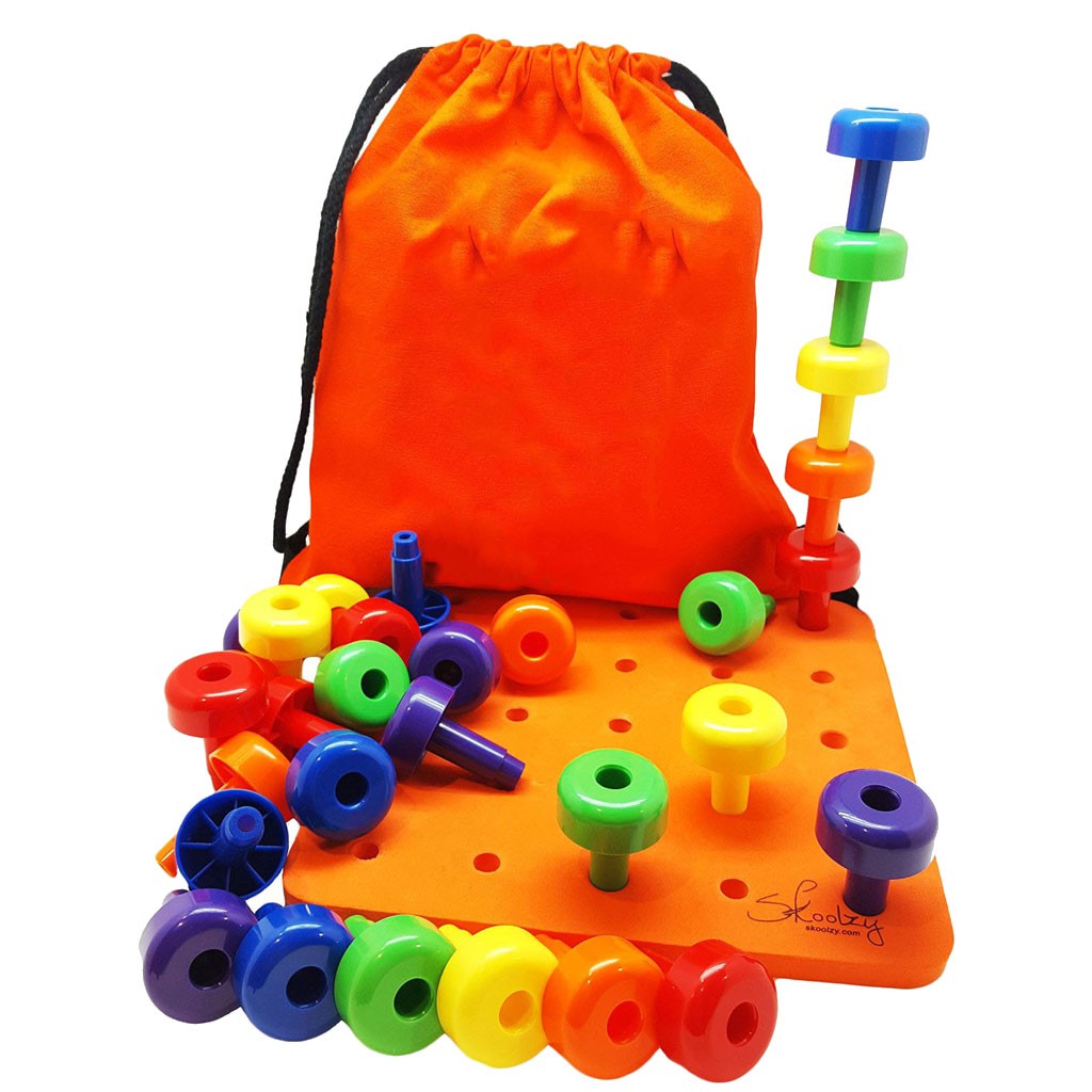 stacking pegs toddler