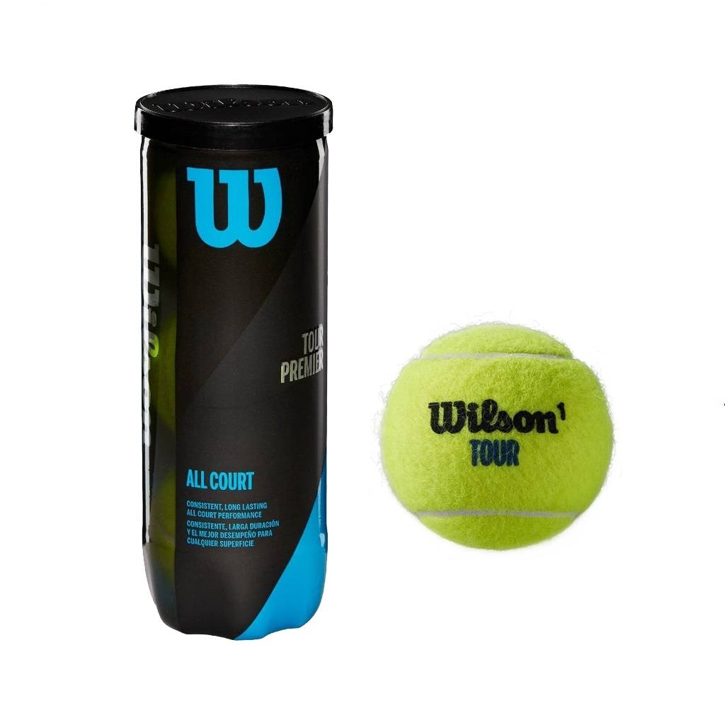Wilson Tour Premier All Court Tennis Ball (3 Balls Per Can) Bola Tenis