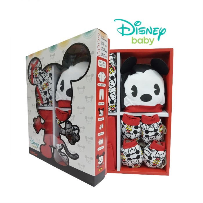 Disney Baby Gift Set Newborn Baby Clothes Baby Gift Set Hamper/ Set Hadiah Bayi (5 Pieces