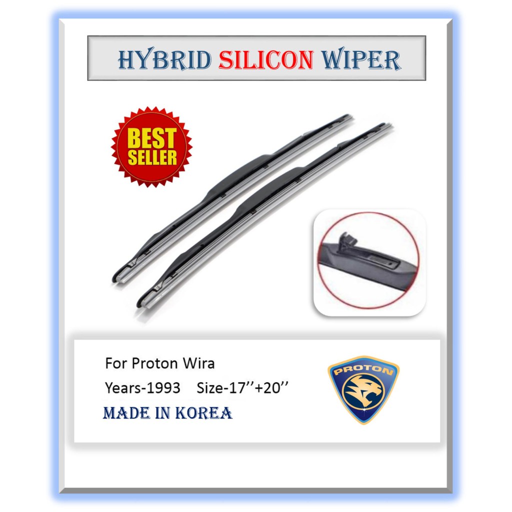 Hybrid Silicon Wiper Proton Wira Size 17 20 Shopee Malaysia