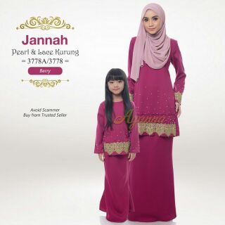  BAJU KURUNG SEDONDON JANNAH 3778 BAJU RAYA 2019 SET IBU 