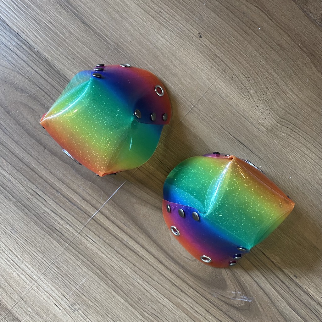 QUAD SQUAD Translucent Rainbow Roller Skate Toe Caps Shopee Malaysia