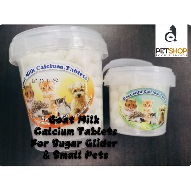 Supplement Sugar Glider & Small Pets(Goat Milk Calcium Tablets