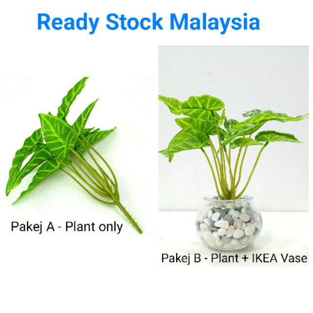  Pokok  Plastik  Hiasan  Artificial Plant Leaf Green Home 