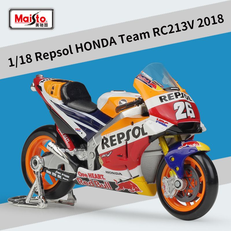 Maisto 1:18 MOTOGP 2018 Honda Repsol Team #26 Dani Pedrosa Motorcycle Bike Model 