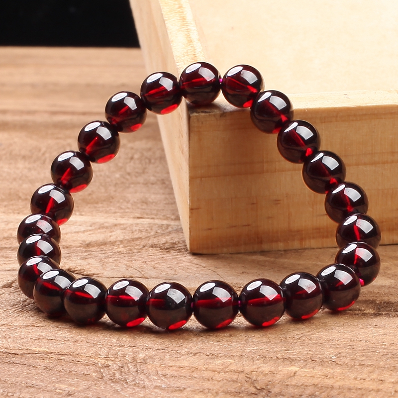 red garnet bracelet