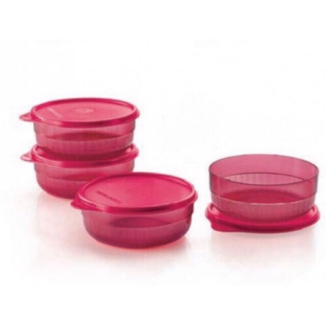 Tupperware Preludio Bowl 550ml (1pc) Red Round Container | Shopee Malaysia