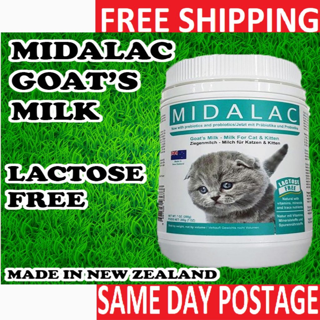 Midalac Goat Milk For Kitten Cats 200g Susu Kambing Untuk Anak Kucing Kucing Dewasa Dan Kucing Tua 12 Tahun Shopee Malaysia