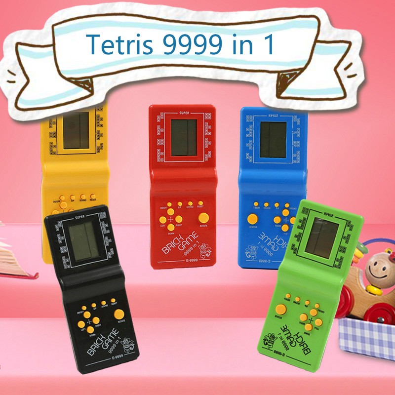 Electronic Tetris Brick Game Kids Classic Handheld Game Machine with Game  Music Boys Girls LCD Educational Toys | Shopee Malaysia