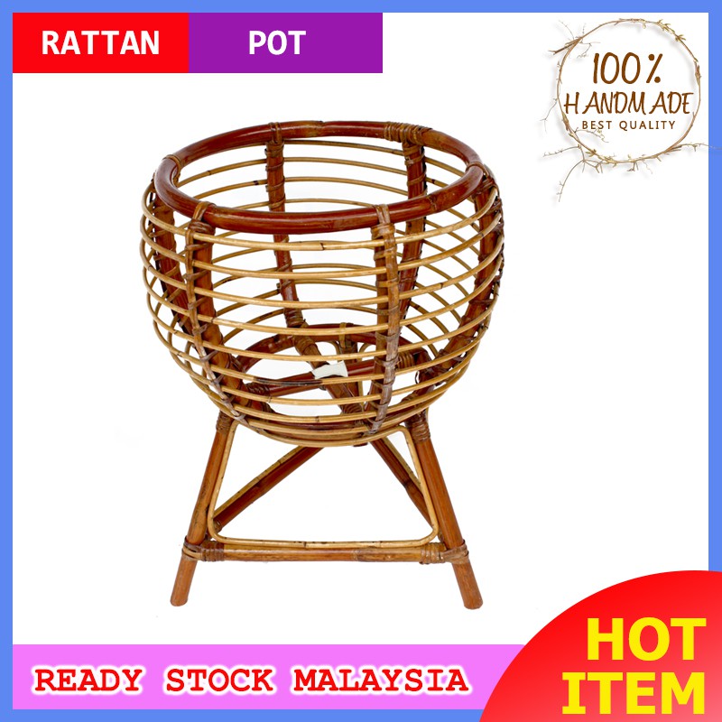 Rattan Flower Pot  Stand Handmade RP75 Suitable For 