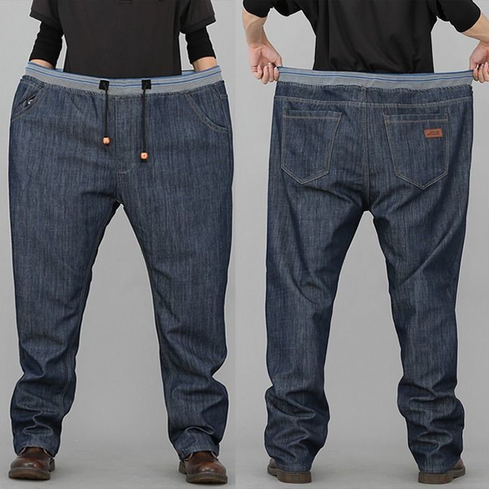 elasticated jeans plus size