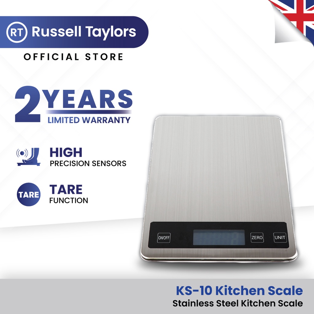 Russell Taylors Stainless Steel Kitchen Scale KS-10