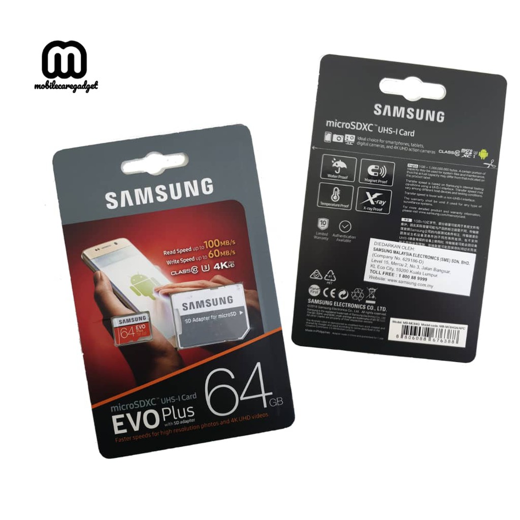 100 Samsung Original 64gb Micro Sd Card Shopee Malaysia