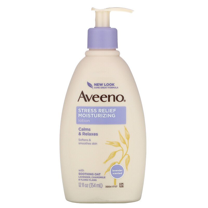 Aveeno Stress Relief Moisturizing Lotion Lavender 71g 354ml 532ml Shopee Malaysia