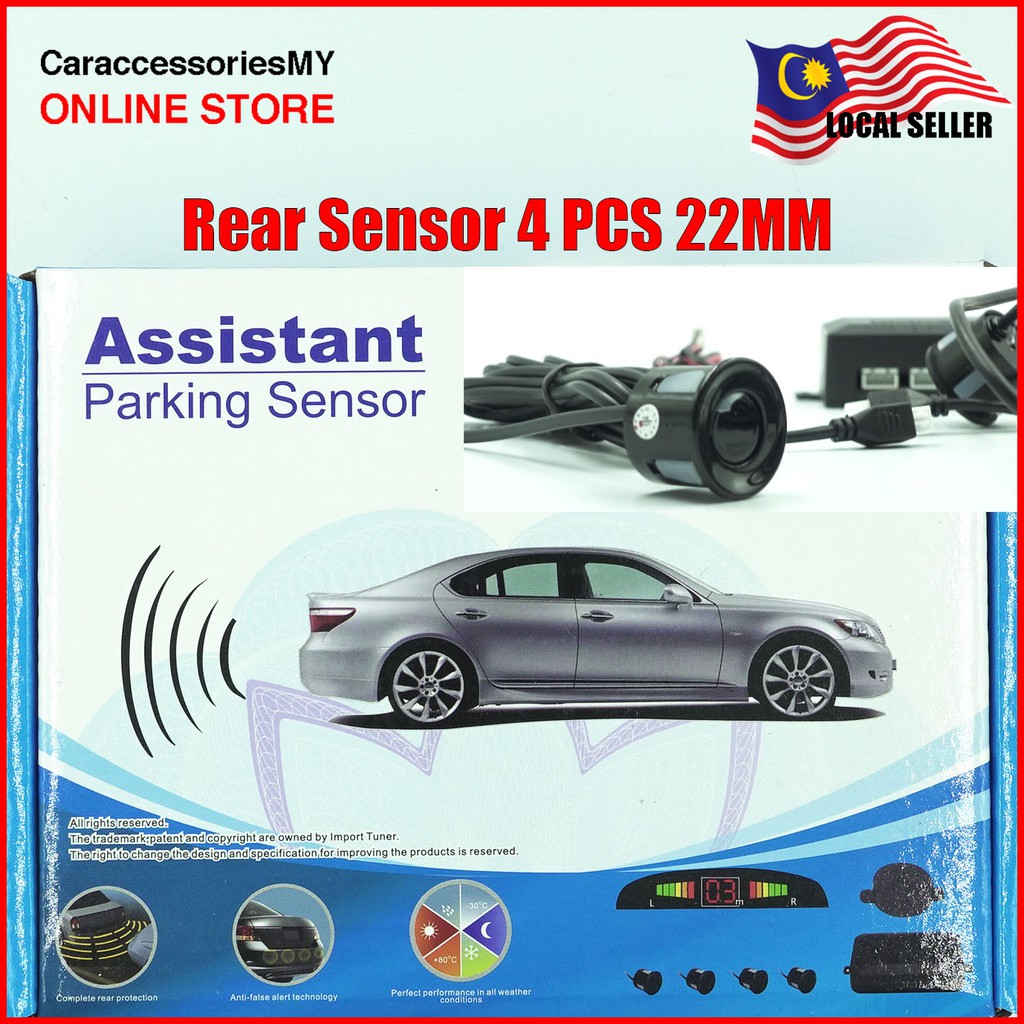 Universal car parking sensor with display 22mm 4pcs high quality detection parking safety