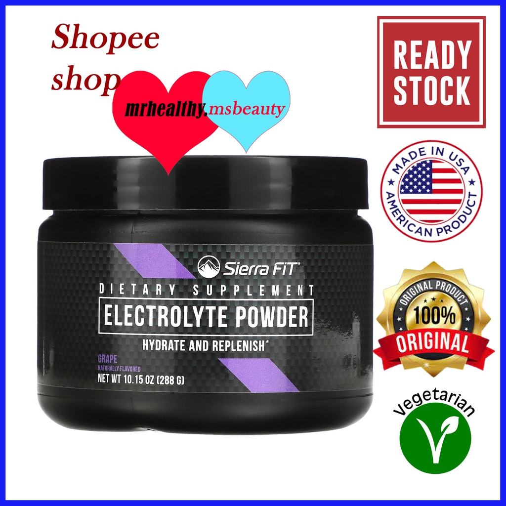 Sierra Fit, Electrolyte Powder, Grape, 10.15 oz (288 g) Shopee Malaysia