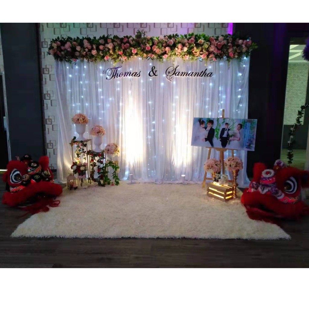 Wedding Backdrop decoration with Album Table decoration | Shopee Malaysia