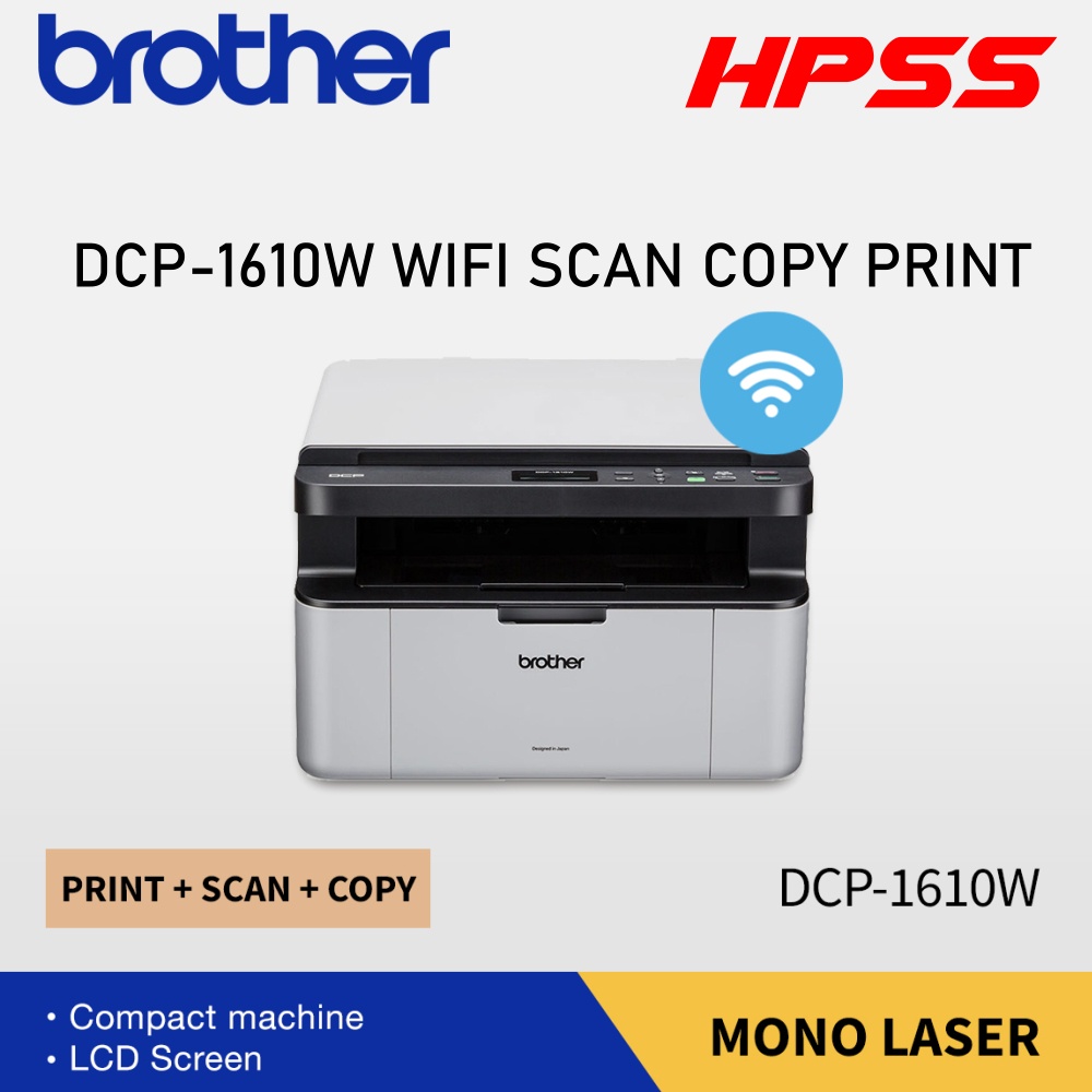 BROTHER DCP-1610W  / DCP-1510 WIRELESS MONO LASER PRINTER. SIMILAR TO 1610W MF3010 M28W MF113W