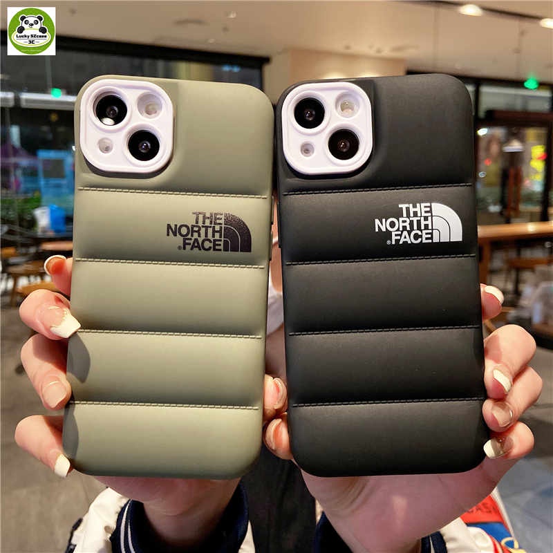 Down Jacket 3D Puffer Case For iPhone 15 Plus 15 Pro Max iPhone 11 12 13 14 Pro Max X XR XS Max 7plus 8plus Fashion Brand Anti-fall Soft Phone Cover