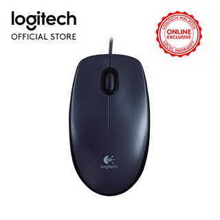 Logitech M90 Wired USB Mouse, 1000 DPI Optical Tracking, Ambidextrous PC / Mac / Laptop - Gray