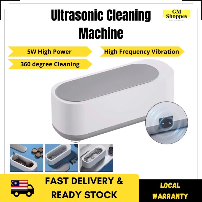 【HOT】Ultrasonic Cleaner Cleaning Bath Ultrasound Portable Machine Wave Tank Jewelry Glasses Watch Decontaminati