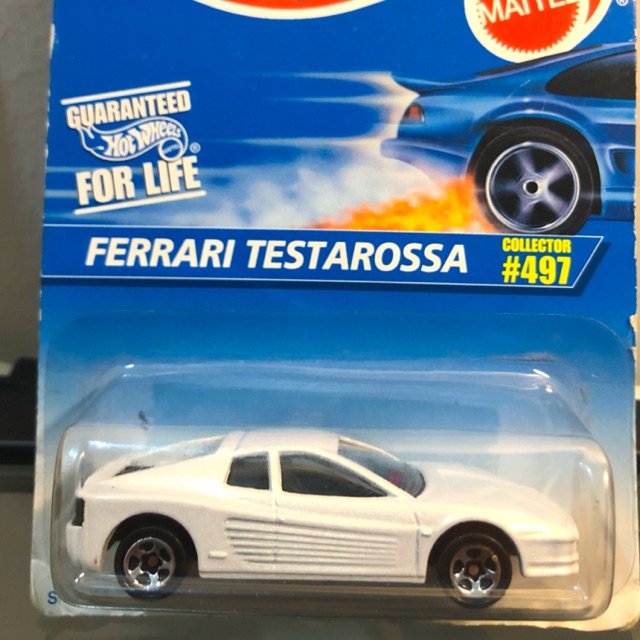 hot wheels ferrari testarossa white